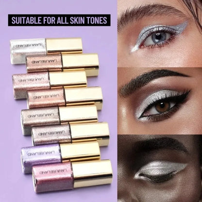 Pearly Liquid Eyeshadow Natural Smokey Silver Shimmer