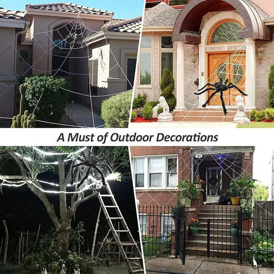 Giant Spider Huge Spider Web Halloween