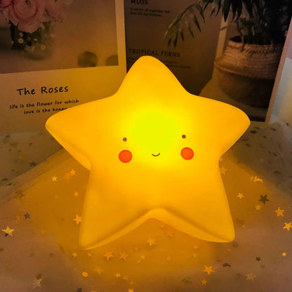 Mini LED Night Light Cartoon Fantasy Star Moon Interior Lighting
