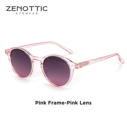 Retro Circular Polarized Sunglasses Vintage