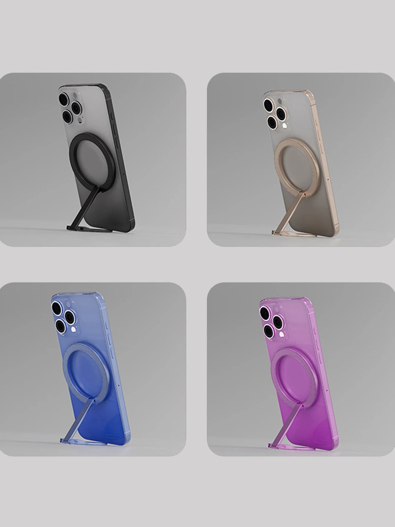 Stand For Tablet Magnetic 3 Sections Simplicity Ring Phone