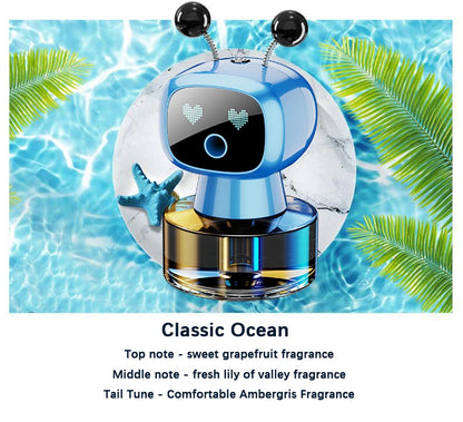 Smart Car Air Freshener AI Rechargeable Car Aroma Diffuser