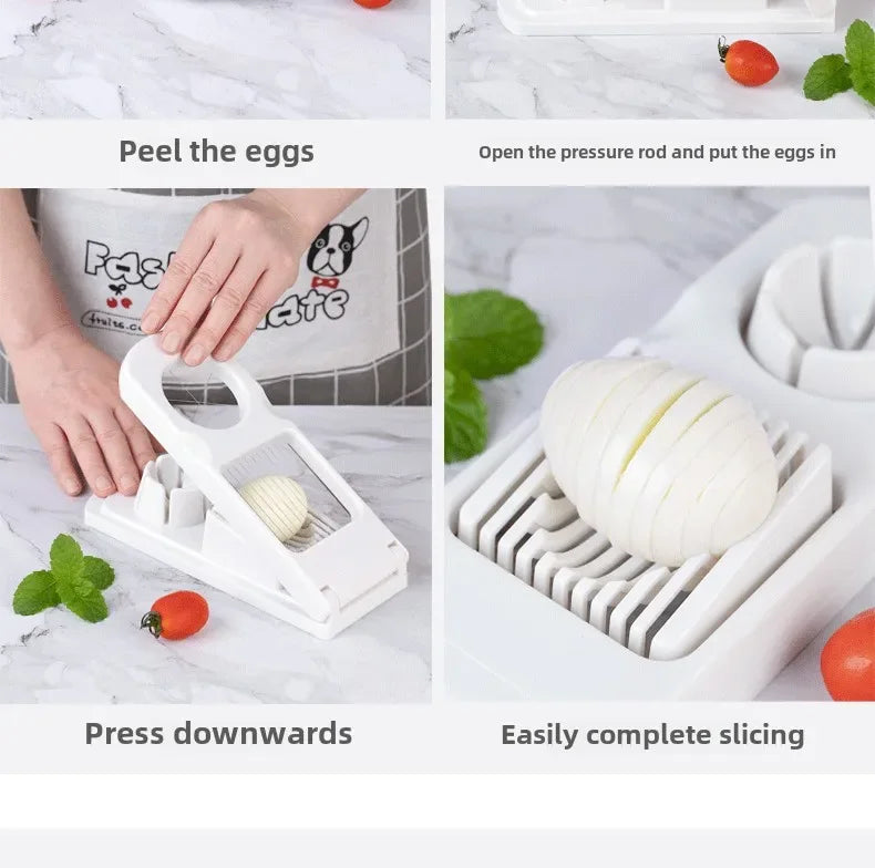 Multi Functional Kitchen Ingredient Fancy Egg Cutting