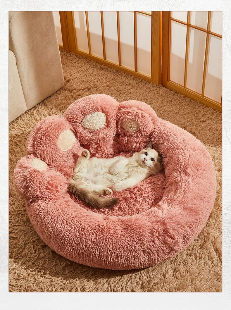 Fluffy Dog Bed Winter Warm Large Pet Kennel