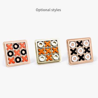 Montessori Chess Play Wooden Jigsaw Toy Game Interaction