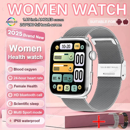 New Women Men AI Smart Diagnosis Watch HRV+PPG Blood Pressure
