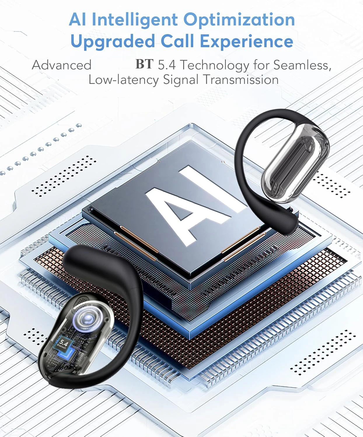 Real Time Translator Headphones AI Language Translation Earbuds