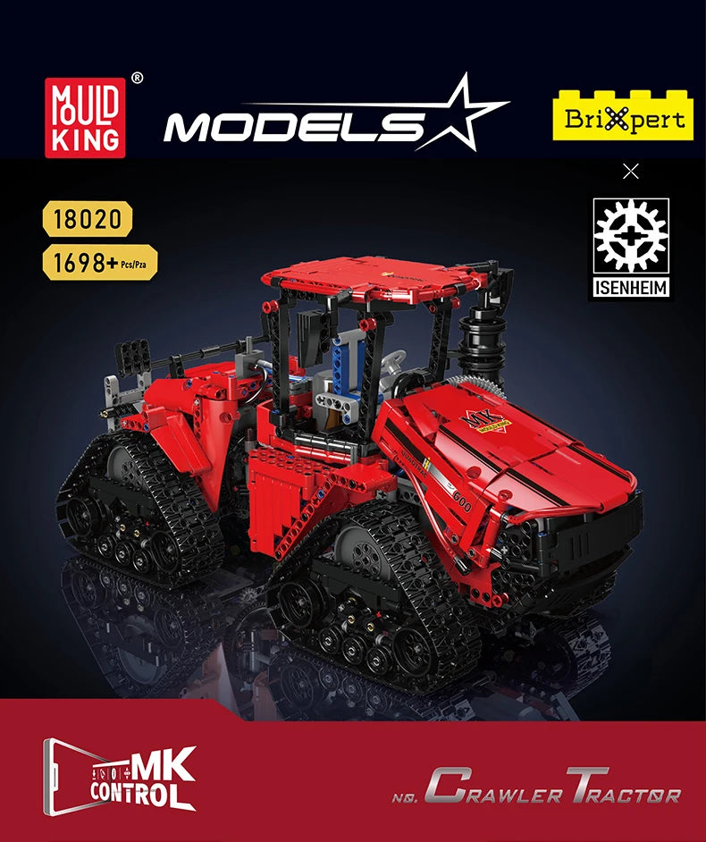 King 18020 Technical Car Toys Pneumatic Crawler Tractor