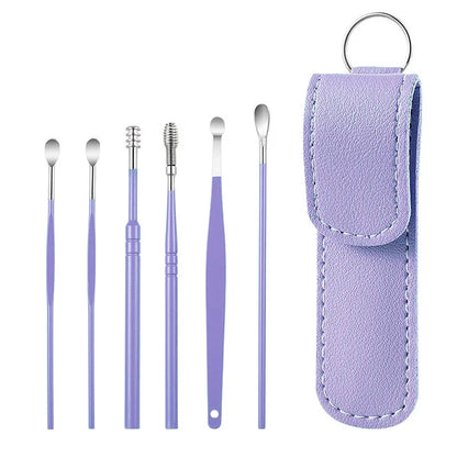 Stainless Steel Ear Cleaner Portable Ear Spoons Spiral