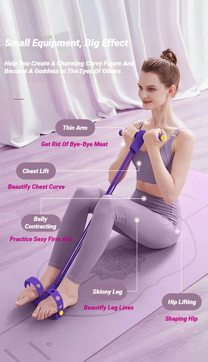 Four-Tube Pedal Tensioner Multi-Functional Household Fitness