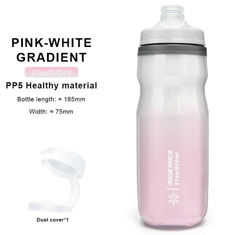 Bicycle Water Bottle Insulated Thermal 610ml Outdoor