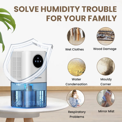 Portable Dehumidifier With 35 Ounces Capacity