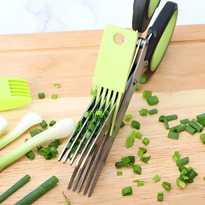 Multi Layer Scissor Kitchen Shears 5 Blade Stainless Steel
