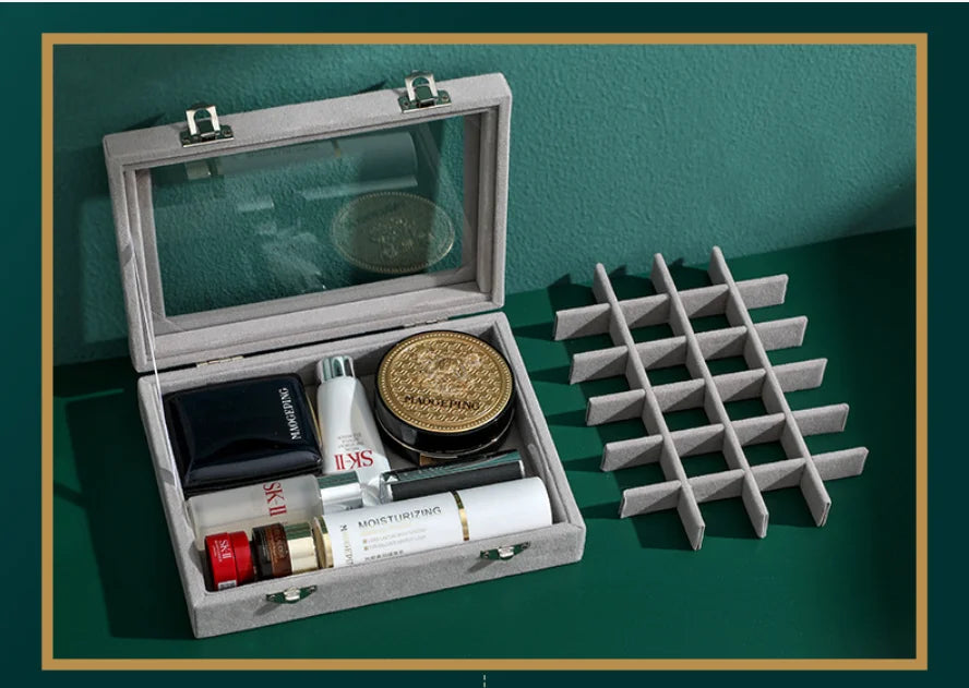 Jewelry Storage Box Earring Ring Necklace Jewelry  Box