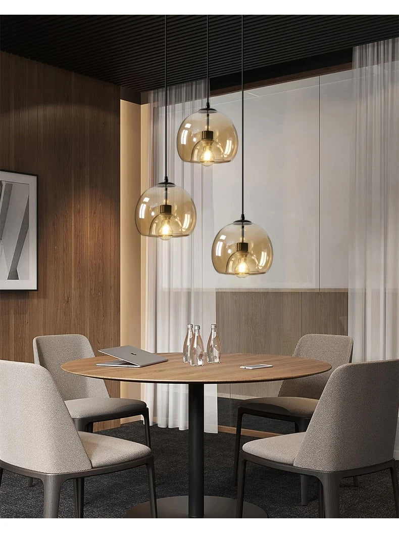 Modern Retro Glass Dining Room Bedroom Living Room