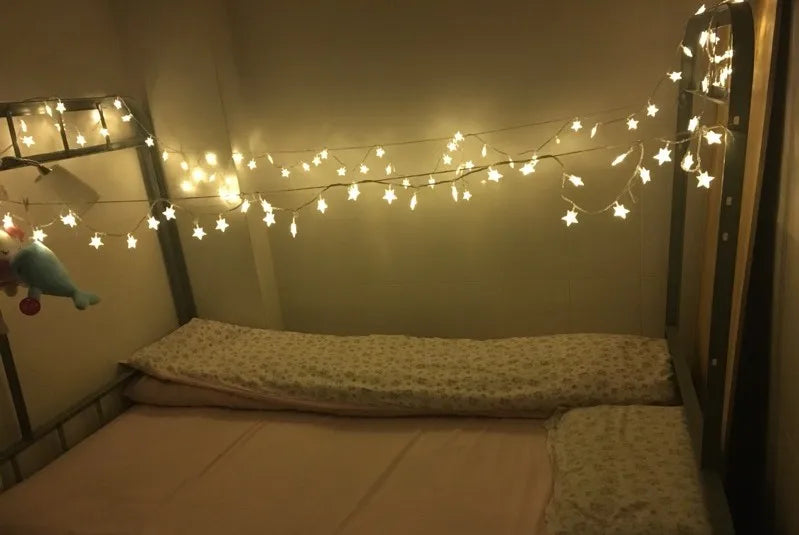 1.5M/3M/6M/10M 80Leds Star String Lights Christmas Garland
