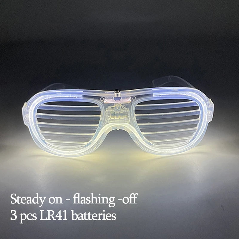 New Acrylic Luminous Glowing Cyberpunk Glasses LED Light