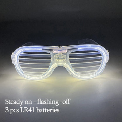 New Acrylic Luminous Glowing Cyberpunk Glasses LED Light