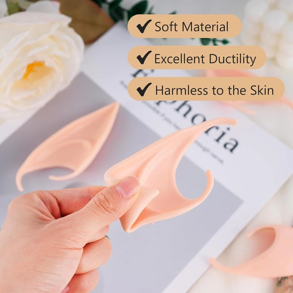 1/2/4Pairs Cosplay Fairy Pixie Elf Ears