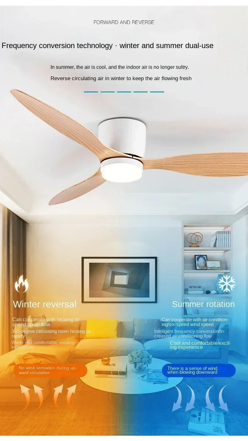 Modern LED Ceiling Fan Lights, Low Floor Decorative Lights
