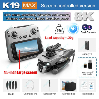 New K19 MAX GPS Drone Professional 8K Camera