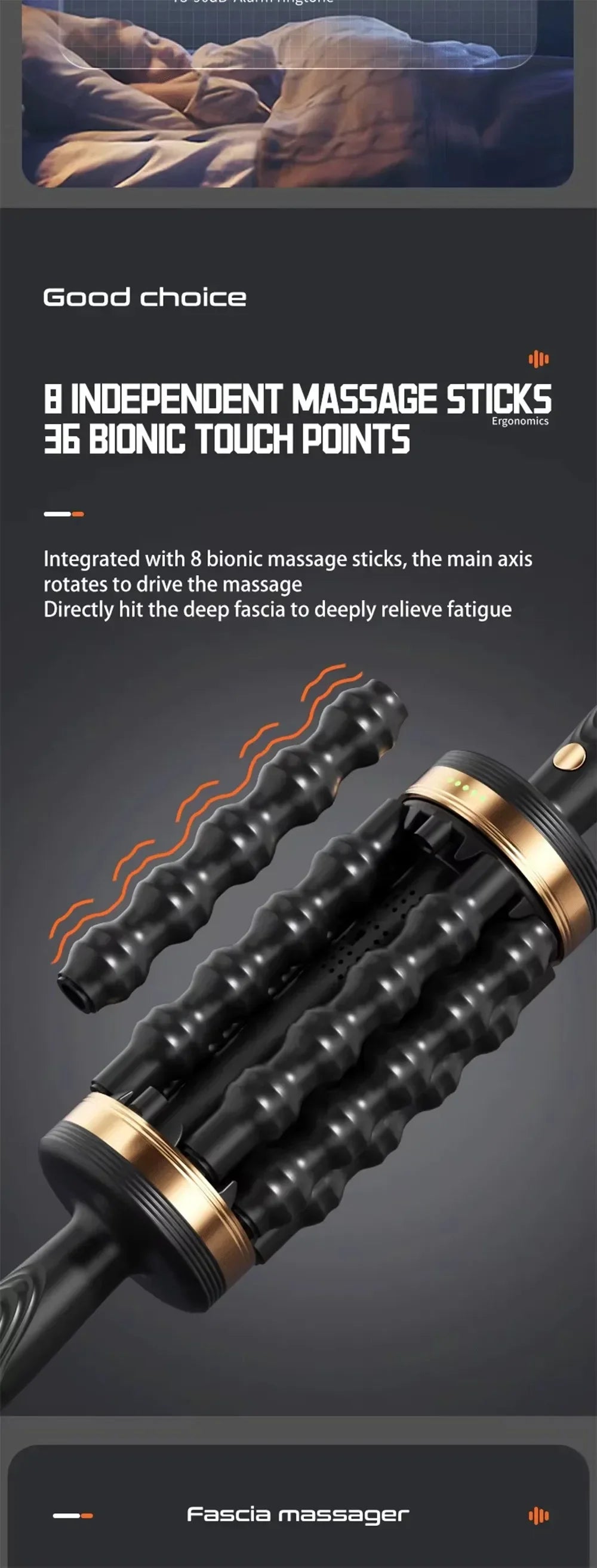 Relax Stress Massager Hand Held Massager for Muscle Rolling