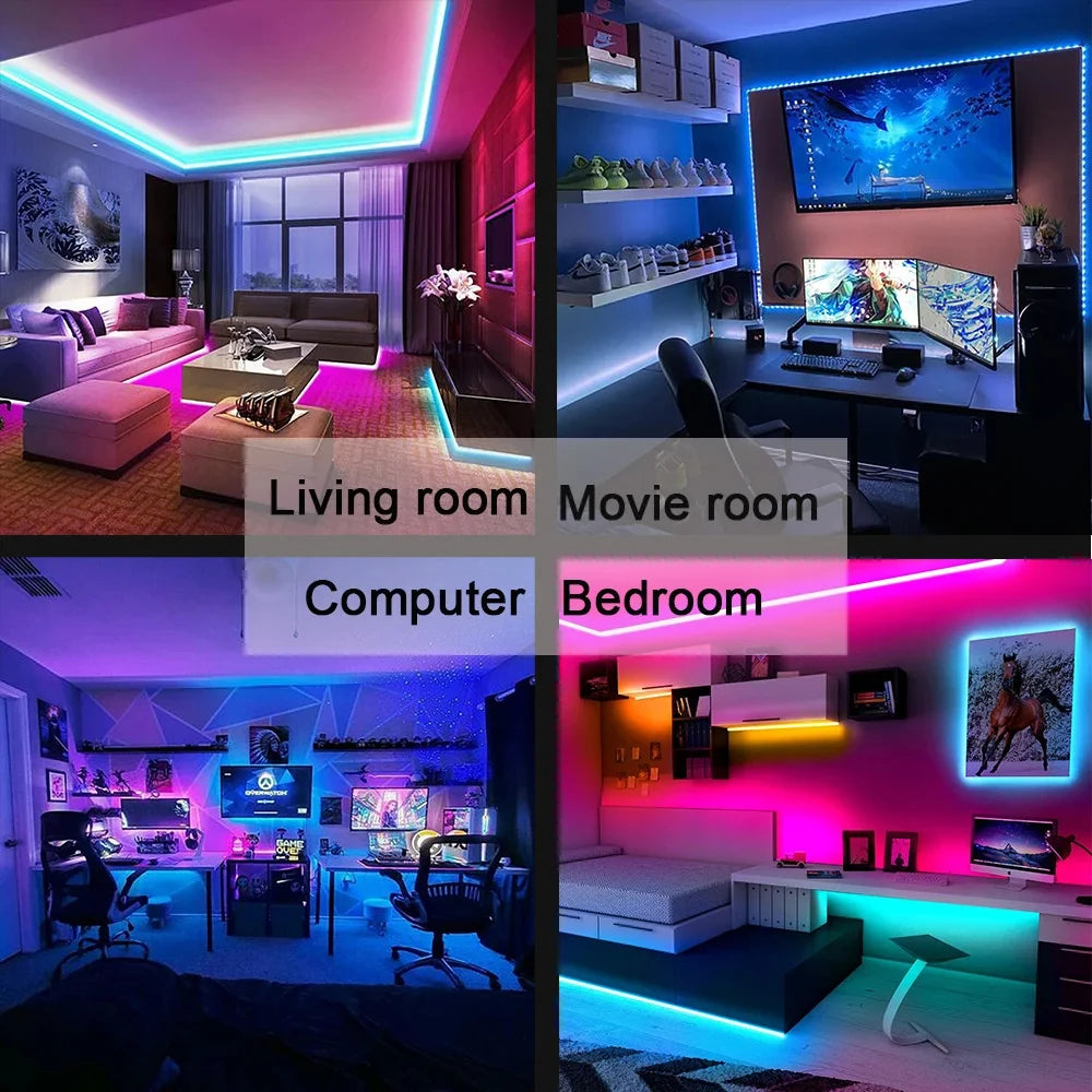 Bluetooth LED Strip Lights Smart SMD 5050 APP Remote Control