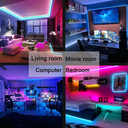 Bluetooth LED Strip Lights Smart SMD 5050 APP Remote Control