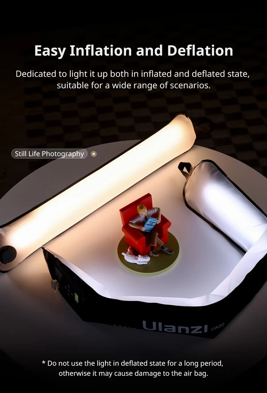 Portable Air Tube Light 12W Bi-color Fill Light
