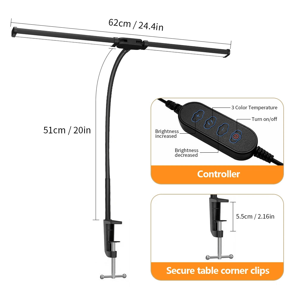 Home LED Eye-Caring Architect Desk Lamp No Flicker