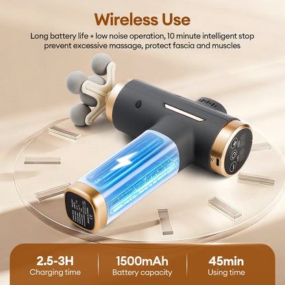 99 Level Electric Massage Gun Powerful Fascia Gun High-Frequency
