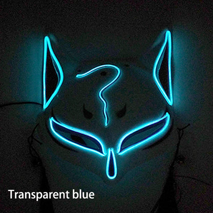 Glowing  Demon Slayer Mask Cosplay Japanese Cartoon