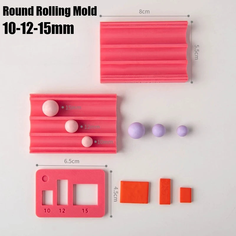 Soft Ceramic Round Ball Rolling Mold Kit Clay
