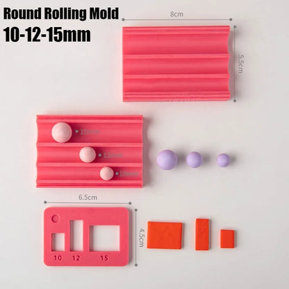 Soft Ceramic Round Ball Rolling Mold Kit Clay