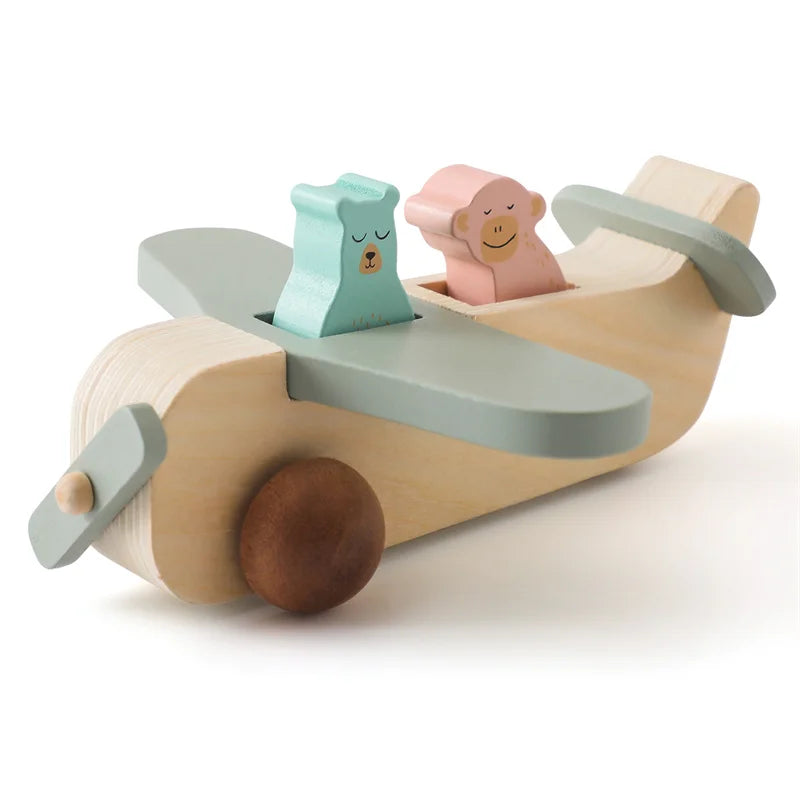Wooden Birthday Train Toy Simulated Train Toy Model