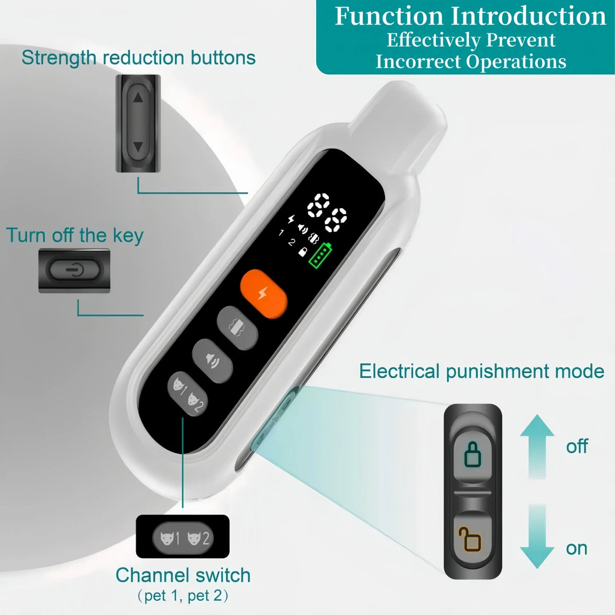 3300FT Electric Dog Training Collar Remote Control