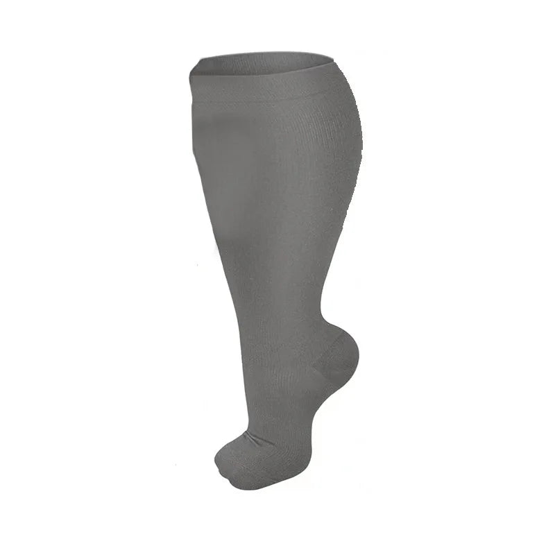 Compression Socks for Women Men 20-30 mmHg Wide Calf