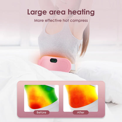 Electric Heating Pad Menstrual Cramp Massager Belt Women