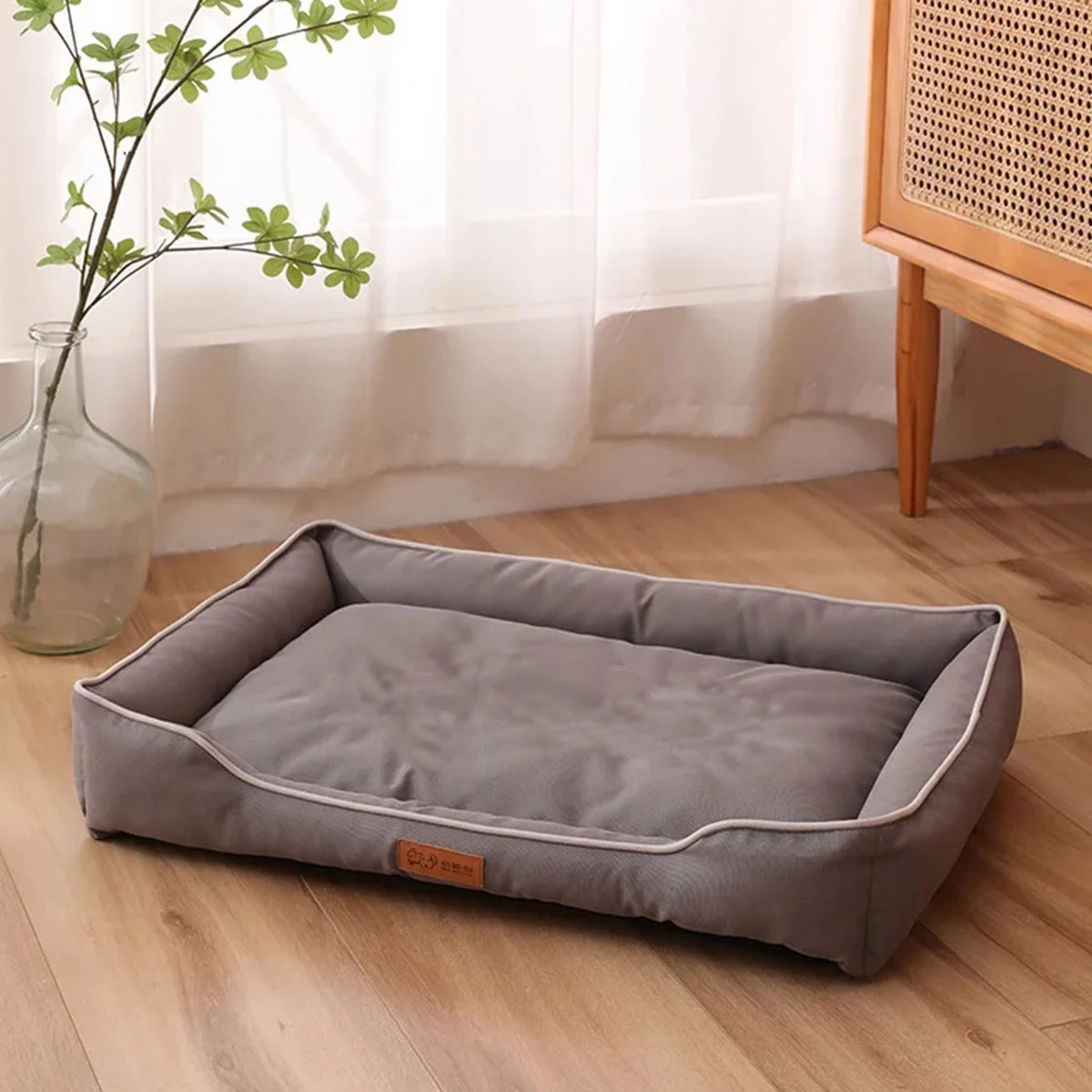 Four Season Square Dog Bed for Large Dog Mattress Bite-resistant Cat Bed