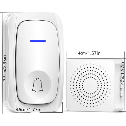 USB Wireless Doorbell Waterproof Welcome Chime Home Door Bell