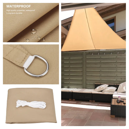 Waterproof Sun Shelter Triangle Sunshade Protection Outdoor