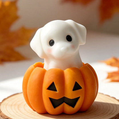 DIY Halloween Candle Spook Puppy Cat Silicone Mold