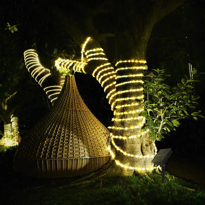 300LED Solar Rope Strip Light Outdoor Waterproof Fairy Light
