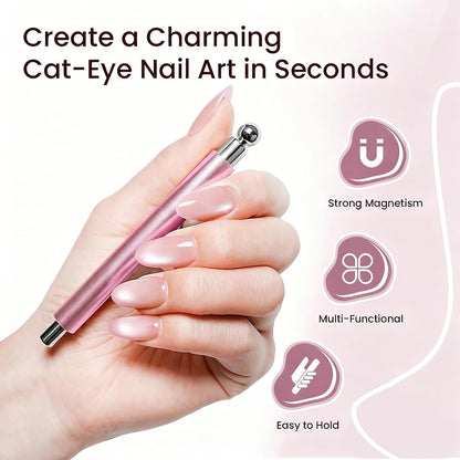 3 In 1 Dual Headed Cat Eye Nail Art Magnetic Stick