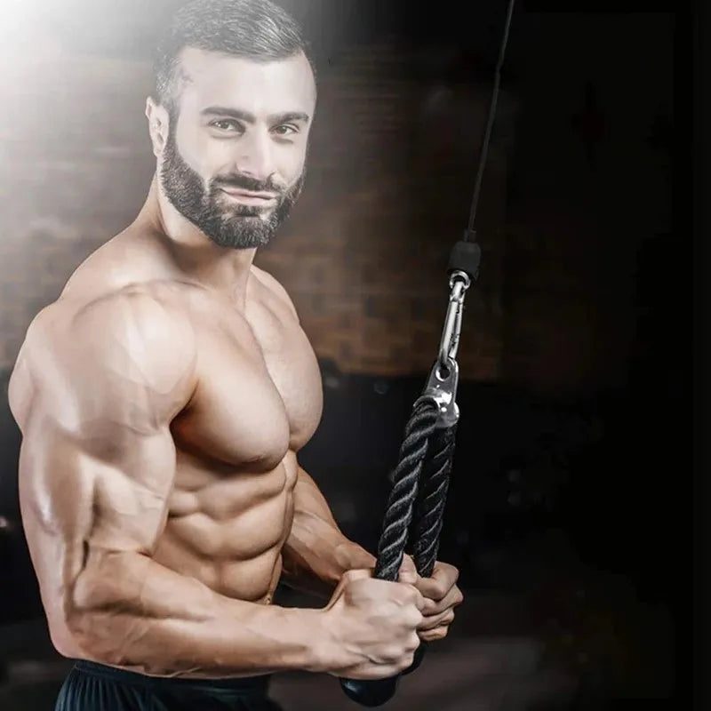 Triceps Lowering Rope Face Pull Handles Push Pull Down