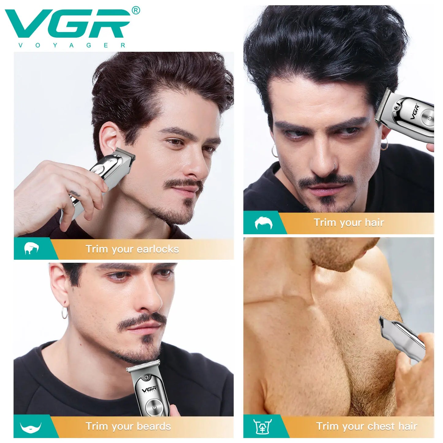 VGR 071 Hair Trimmer Professional Hair Clipper Rechargeable