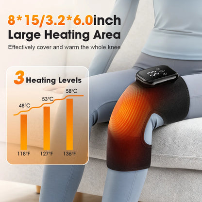 Electric Heating Knee Wrap with 5 Modes Muscle Relaxation