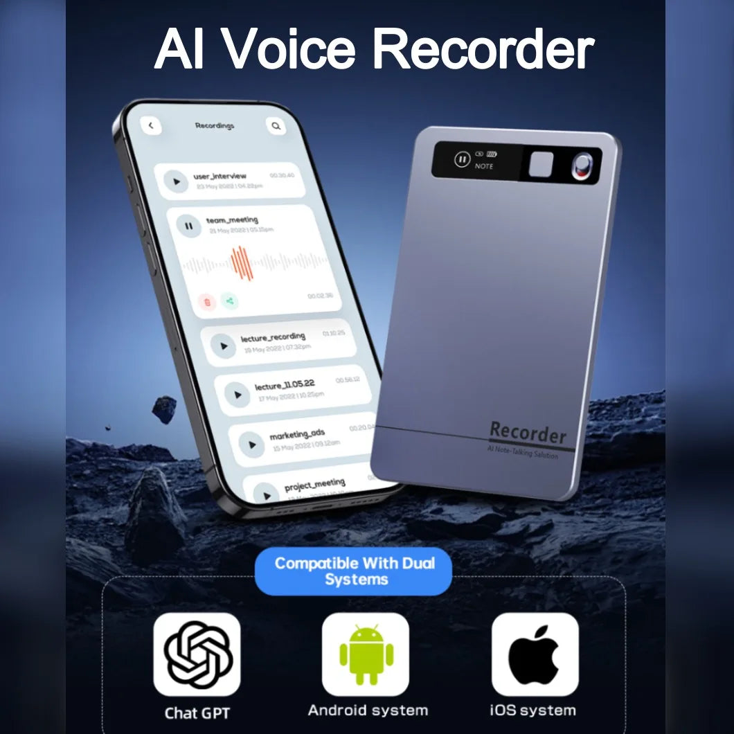 AI Voice Recorder Audio Phone Call Recording ChatGPT-4 App