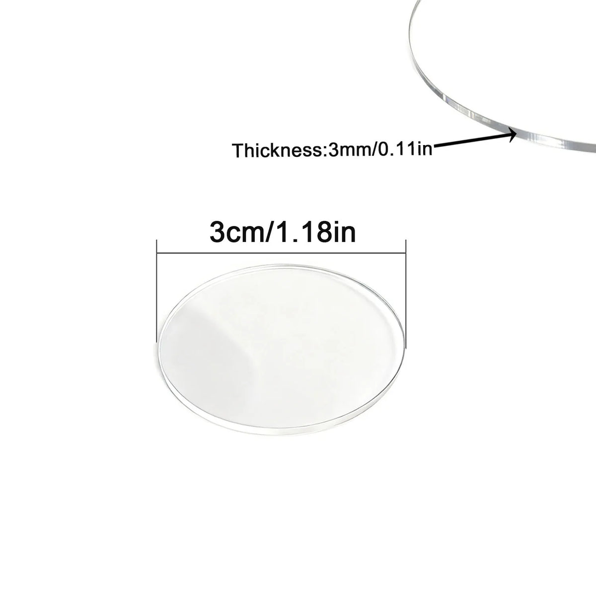 Clear Round Acrylic Sheets Transparent Plexiglass Discs