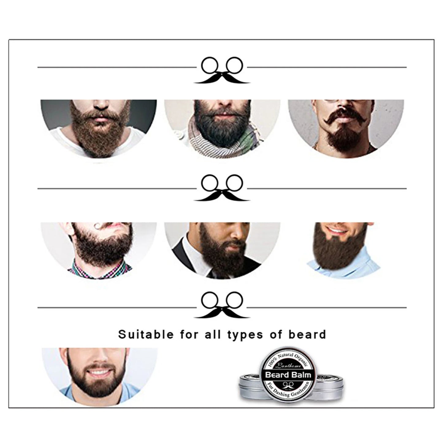 30g Beard Balm Conditioner Oil Improves Beard Softness